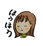 色鉛筆の女の子の日常（個別スタンプ：21）