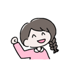 シンプル文字なし、女の子の日常（個別スタンプ：8）