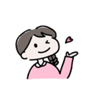 シンプル文字なし、女の子の日常（個別スタンプ：10）