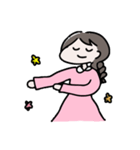 シンプル文字なし、女の子の日常（個別スタンプ：12）