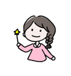 シンプル文字なし、女の子の日常（個別スタンプ：15）
