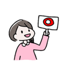 シンプル文字なし、女の子の日常（個別スタンプ：19）