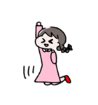シンプル文字なし、女の子の日常（個別スタンプ：23）