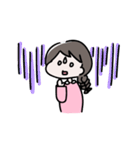 シンプル文字なし、女の子の日常（個別スタンプ：25）