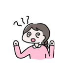 シンプル文字なし、女の子の日常（個別スタンプ：26）