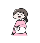 シンプル文字なし、女の子の日常（個別スタンプ：27）