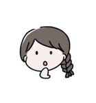 シンプル文字なし、女の子の日常（個別スタンプ：29）