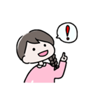 シンプル文字なし、女の子の日常（個別スタンプ：33）