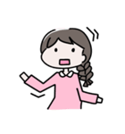 シンプル文字なし、女の子の日常（個別スタンプ：35）