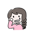 シンプル文字なし、女の子の日常（個別スタンプ：36）