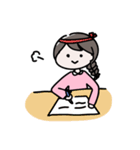 シンプル文字なし、女の子の日常（個別スタンプ：38）