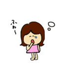 女の子ちちょん（個別スタンプ：3）