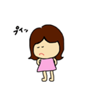 女の子ちちょん（個別スタンプ：7）