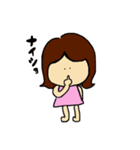 女の子ちちょん（個別スタンプ：21）