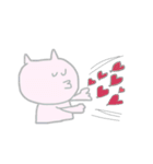 さけにゃんと愛しのでんでん（個別スタンプ：1）