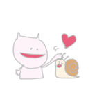 さけにゃんと愛しのでんでん（個別スタンプ：2）