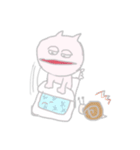 さけにゃんと愛しのでんでん（個別スタンプ：7）