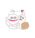 さけにゃんと愛しのでんでん（個別スタンプ：11）