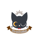 大人かわいい黒猫ちゃん【簡単な日常英語】（個別スタンプ：29）