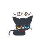 大人かわいい黒猫ちゃん【簡単な日常英語】（個別スタンプ：31）