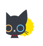大人かわいい黒猫ちゃん【簡単な日常英語】（個別スタンプ：35）