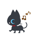 大人かわいい黒猫ちゃん【簡単な日常英語】（個別スタンプ：39）