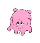 ピンクのめんだこ（個別スタンプ：3）