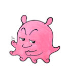 ピンクのめんだこ（個別スタンプ：5）