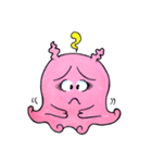 ピンクのめんだこ（個別スタンプ：8）