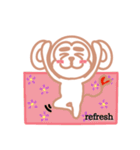 まゆげ☆おさる（個別スタンプ：20）