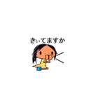 小学生の女の子がお友達や家族とお話します（個別スタンプ：9）
