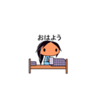 小学生の女の子がお友達や家族とお話します（個別スタンプ：31）