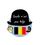 ベルギー産 ムールとフリット(フランス語)（個別スタンプ：12）