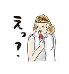 チルウェイブな女子いらすと（個別スタンプ：8）