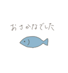 アデリーペンギンさんとおさかな（個別スタンプ：23）