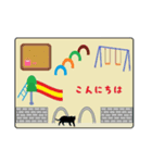 旅するネコ（個別スタンプ：2）