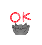 はいいろこねこ（個別スタンプ：5）
