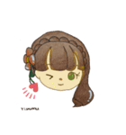 こむぎいろのおんなの子（個別スタンプ：15）