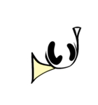 ホルン文字、黄1（個別スタンプ：2）