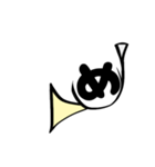 ホルン文字、黄1（個別スタンプ：34）
