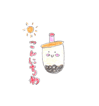 タピオカモチーフの タピ美（たぴみ ）（個別スタンプ：1）
