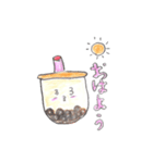 タピオカモチーフの タピ美（たぴみ ）（個別スタンプ：4）