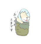 エリザベスカラーのわんこ（個別スタンプ：6）