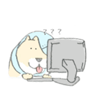 エリザベスカラーのわんこ（個別スタンプ：32）