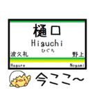 埼玉秩父線(羽生-三峰口)気軽に今この駅！（個別スタンプ：22）