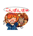 色々なねことみりこの挨拶,気遣いの言葉②（個別スタンプ：7）