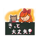 色々なねことみりこの挨拶,気遣いの言葉②（個別スタンプ：30）