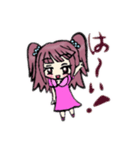 女の子(ミニキャラ) 2（個別スタンプ：2）