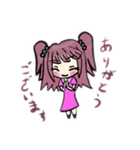女の子(ミニキャラ) 2（個別スタンプ：5）