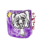女の子(ミニキャラ) 2（個別スタンプ：10）